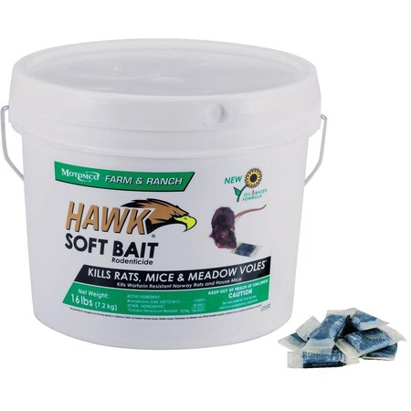 Motomco Hawk Soft Bait 16 Lb 31276 31276